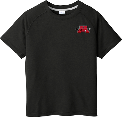 Mercer Arrows Youth PosiCharge  Tri-Blend Wicking Raglan Tee