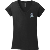 Hard Edge Hockey Softstyle Ladies Fit V-Neck T-Shirt