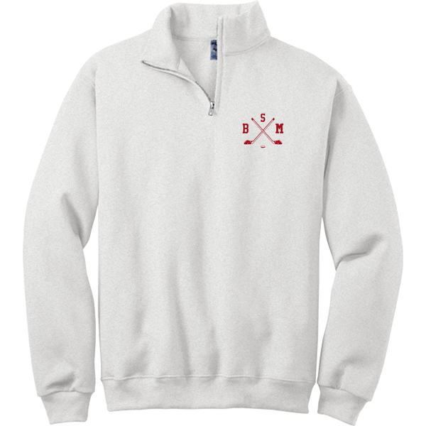 BSM Hockey NuBlend 1/4-Zip Cadet Collar Sweatshirt