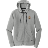 Delaware Ducks New Era Tri-Blend Fleece Full-Zip Hoodie