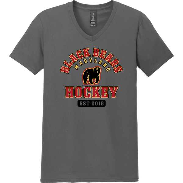 MD Jr. Black Bears Softstyle V-Neck T-Shirt