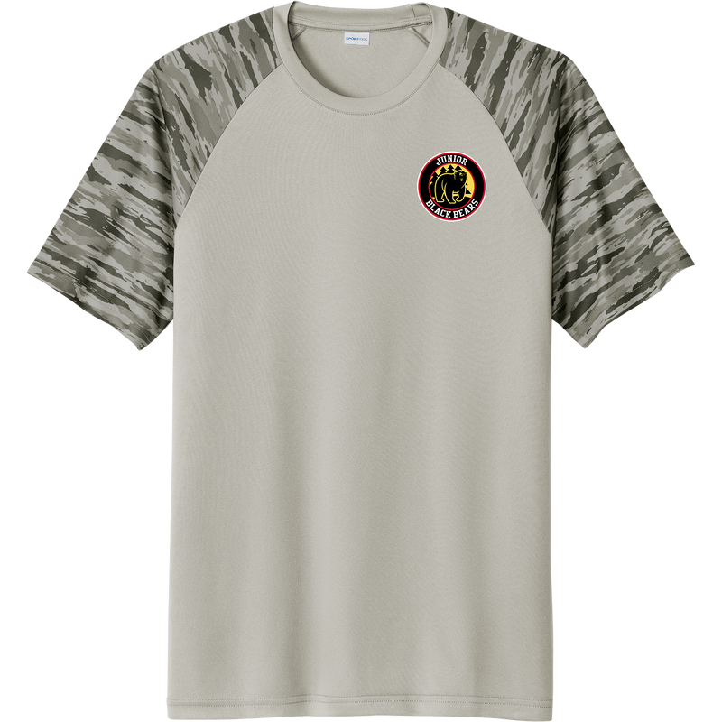 MD Jr. Black Bears Drift Camo Colorblock Tee