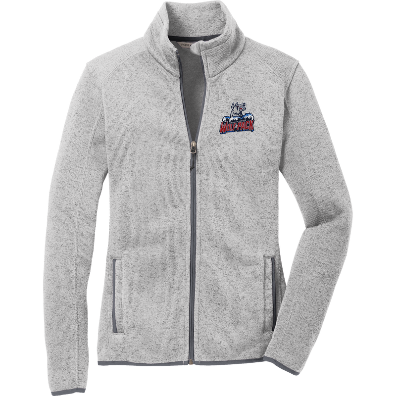 Hartford Jr. Wolfpack Ladies Sweater Fleece Jacket