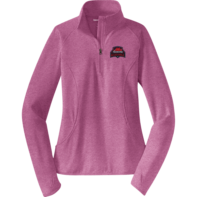 Philadelphia Resistance Ladies Sport-Wick Stretch 1/4-Zip Pullover