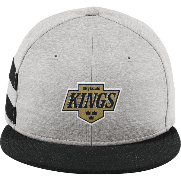 Skylands Kings New Era Shadow Heather Striped Flat Bill Snapback Cap