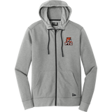 Princeton Tiger Lilies New Era Tri-Blend Fleece Full-Zip Hoodie