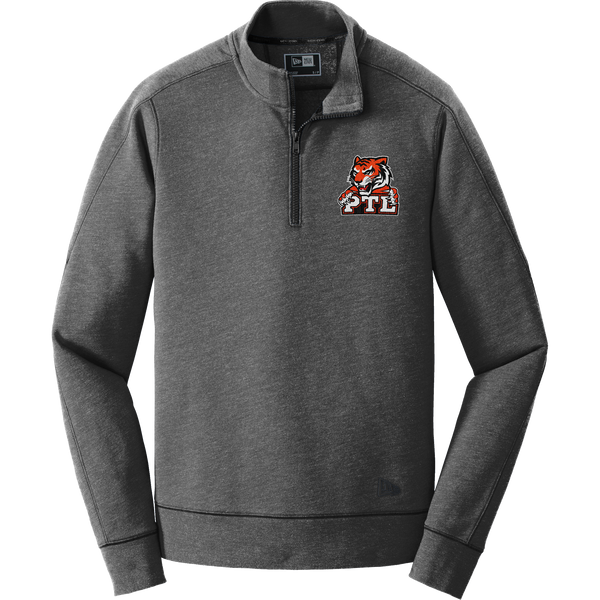 Princeton Tiger Lilies New Era Tri-Blend Fleece 1/4-Zip Pullover