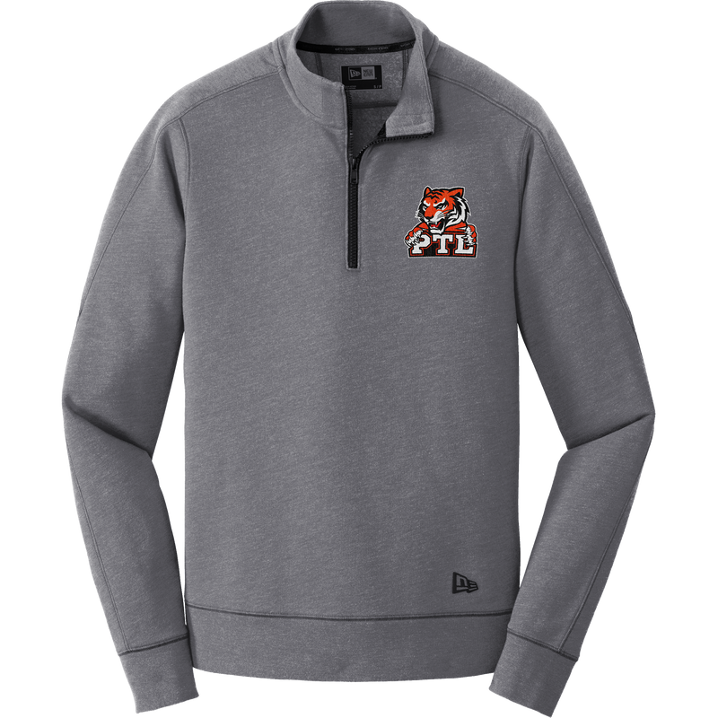 Princeton Tiger Lilies New Era Tri-Blend Fleece 1/4-Zip Pullover