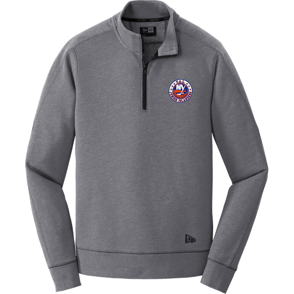 PAL Jr. Islanders New Era Tri-Blend Fleece 1/4-Zip Pullover