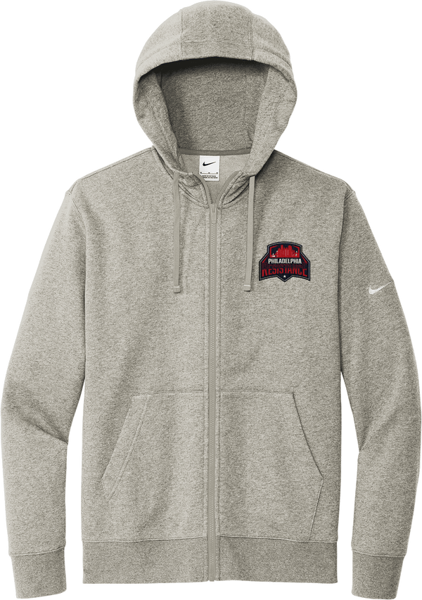 Philadelphia Resistance Nike Club Fleece Sleeve Swoosh Full-Zip Hoodie