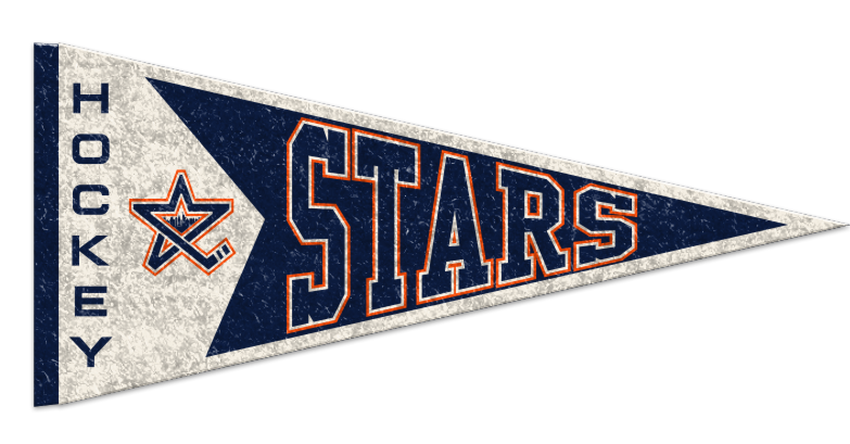 NY Stars Premium Felt Pennant 18" Wide