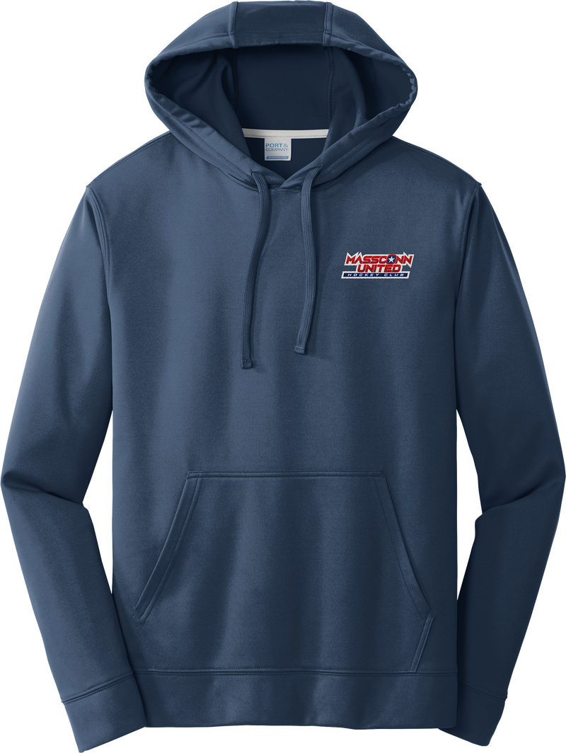 Mass Conn United Performance Fleece Pullover Hooded Sweatshirt