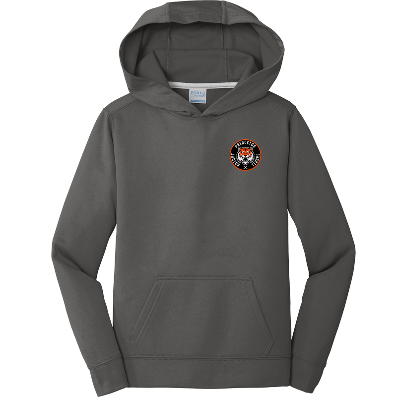 Princeton Jr. Tigers Youth Performance Fleece Pullover Hooded Sweatshirt