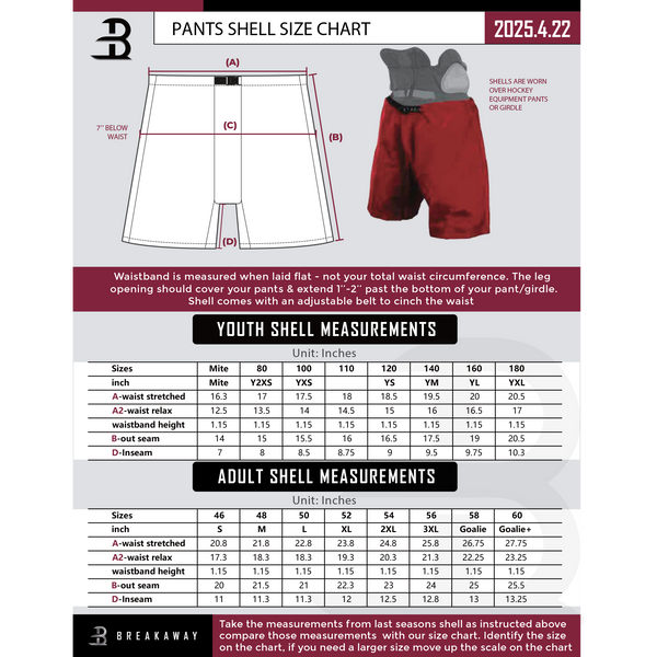 Red Bank Generals Youth Hybrid Pants Shell