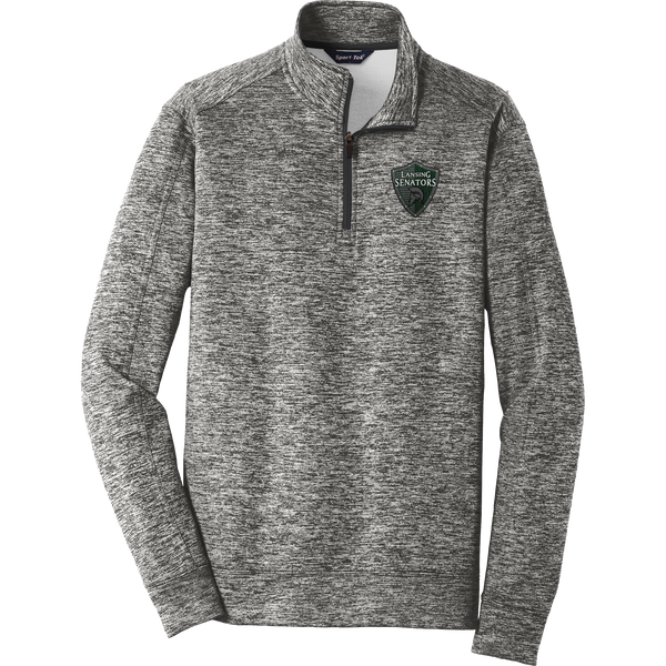 Lansing Senators PosiCharge Electric Heather Fleece 1/4-Zip Pullover