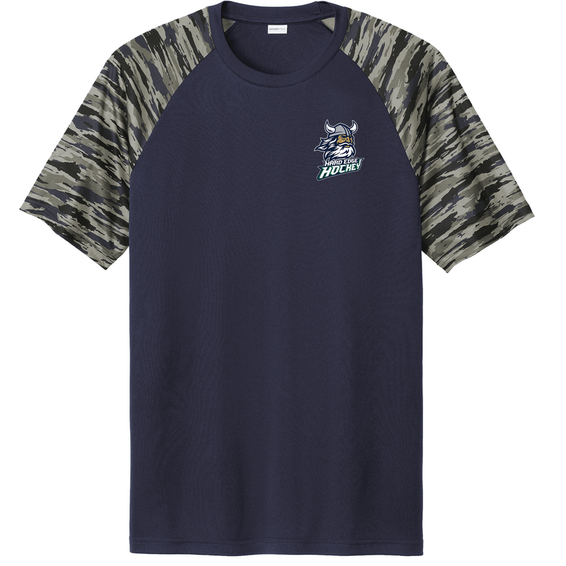 Hard Edge Hockey Drift Camo Colorblock Tee