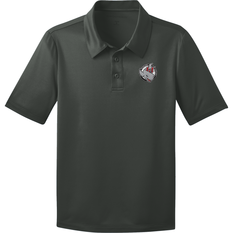 CT Whalers Tier 2 Youth Silk Touch Performance Polo