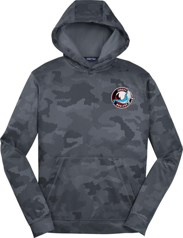 Jersey Shore Whalers Youth Sport-Wick CamoHex Fleece Hooded Pullover