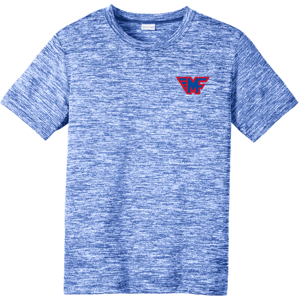 Mid-Fairfield Youth PosiCharge Electric Heather Tee