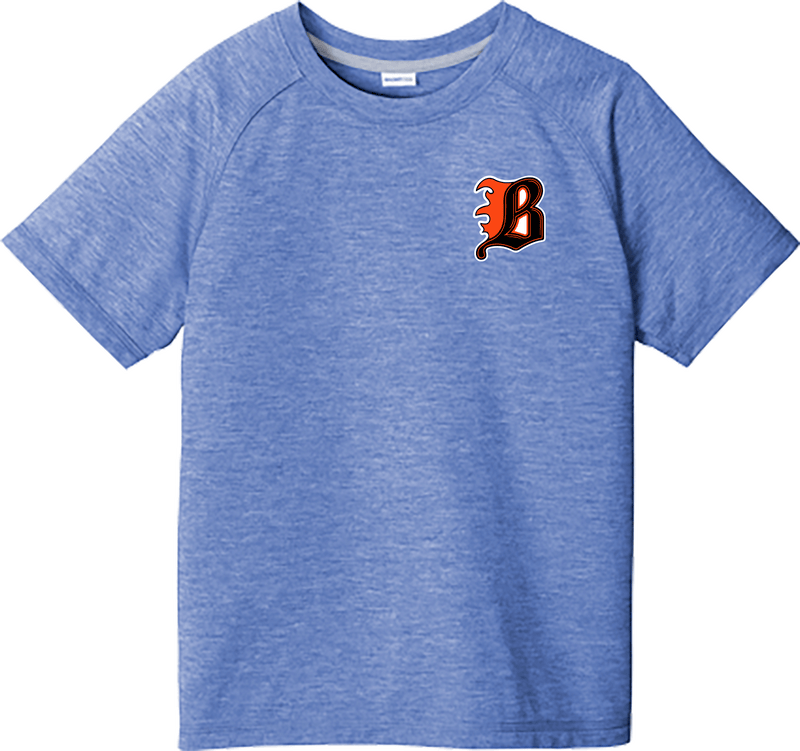 Philadelphia Blazers Youth PosiCharge  Tri-Blend Wicking Raglan Tee