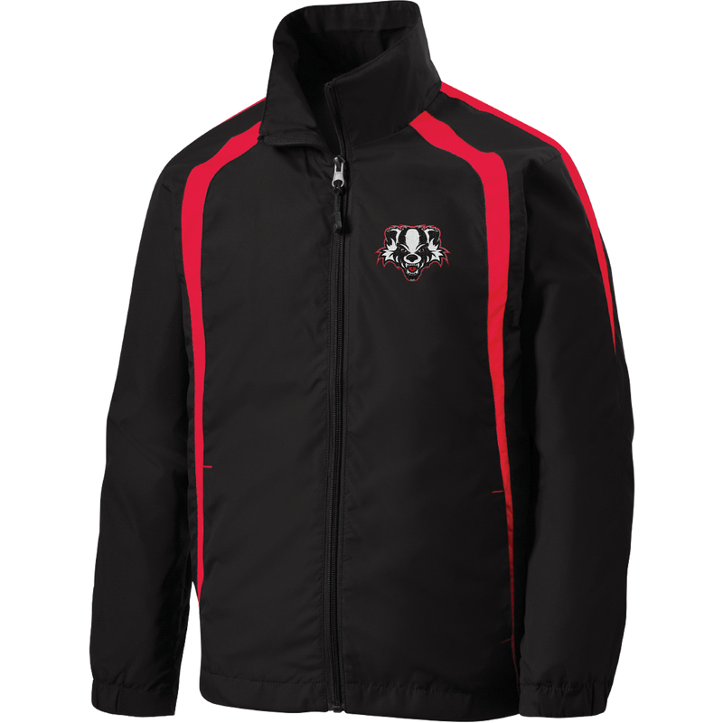 Scary Badgers Youth Colorblock Raglan Jacket