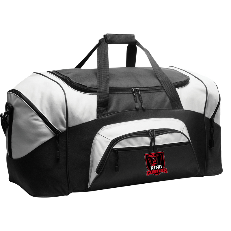 King Cobras Standard Colorblock Sport Duffel (E1288-BAG)