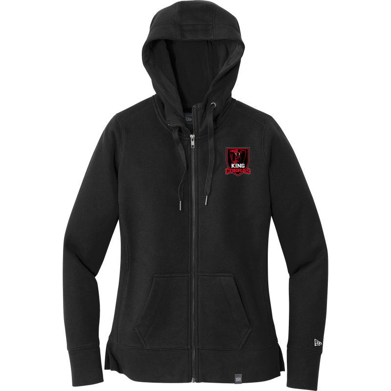 King Cobras New Era Ladies French Terry Full-Zip Hoodie